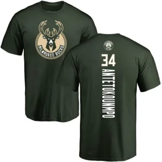 Giannis Antetokounmpo Milwaukee Bucks Green Backer T-Shirt