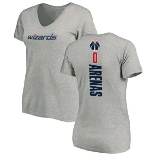 Gilbert Arenas Women's Washington Wizards Ash Backer T-Shirt