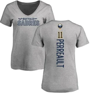 Gilbert Perreault Women's Buffalo Sabres Backer T-Shirt - Ash