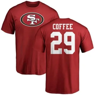 Glen Coffee San Francisco 49ers Name & Number Logo T-Shirt - Red