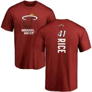 Glen Rice Miami Heat Cardinal Backer T-Shirt