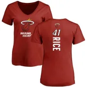 Glen Rice Women's Miami Heat Cardinal Backer T-Shirt