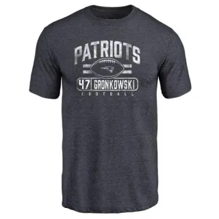 Glenn Gronkowski New England Patriots Flanker Tri-Blend T-Shirt - Navy