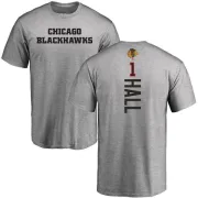 Glenn Hall Chicago Blackhawks Backer T-Shirt - Ash