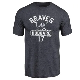 Glenn Hubbard Atlanta Braves Base Runner Tri-Blend T-Shirt - Navy