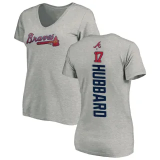 Glenn Hubbard Women's Atlanta Braves Backer Slim Fit T-Shirt - Ash