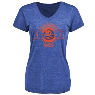 Glenn Resch Women's New York Islanders Insignia Tri-Blend T-Shirt - Royal