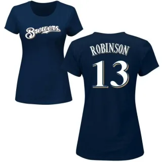 Glenn Robinson Women's Milwaukee Brewers Name & Number T-Shirt - Navy