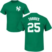 Gleyber Torres New York Yankees St. Patrick's Day Name & Number T-Shirt - Green