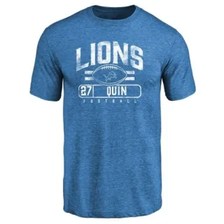 Glover Quin Detroit Lions Flanker Tri-Blend T-Shirt - Blue