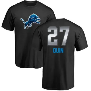 Glover Quin Detroit Lions Midnight Mascot T-Shirt - Black