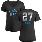 Glover Quin Women's Detroit Lions Midnight Mascot T-Shirt - Black