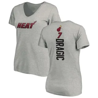 Goran Dragic Women's Miami Heat Ash Backer T-Shirt