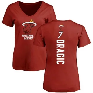 Goran Dragic Women's Miami Heat Cardinal Backer T-Shirt