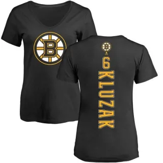 Gord Kluzak Women's Boston Bruins Backer T-Shirt - Black