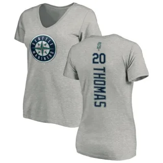 Gorman Thomas Women's Seattle Mariners Backer Slim Fit T-Shirt - Ash