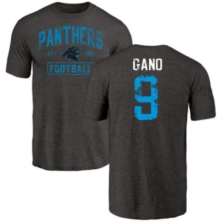 Graham Gano Carolina Panthers Black Distressed Name & Number Tri-Blend T-Shirt