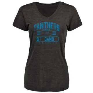 Graham Gano Women's Carolina Panthers Flanker Tri-Blend T-Shirt - Black