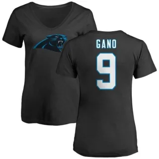 Graham Gano Women's Carolina Panthers Name & Number Logo Slim Fit T-Shirt - Black