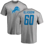 Graham Glasgow Detroit Lions Name & Number Logo T-Shirt - Ash