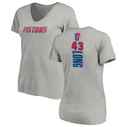 Grant Long Women's Detroit Pistons Ash Backer T-Shirt