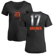 Grayson Greiner Women's Detroit Tigers Midnight Mascot V-Neck T-Shirt - Black