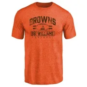 Greedy Williams Cleveland Browns Flanker Tri-Blend T-Shirt - Orange