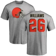 Greedy Williams Cleveland Browns Name & Number Logo T-Shirt - Ash