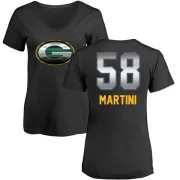 Greer Martini Women's Green Bay Packers Midnight Mascot T-Shirt - Black