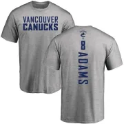 Greg Adams Vancouver Canucks Backer T-Shirt - Ash