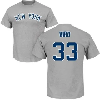 Greg Bird New York Yankees Name & Number T-Shirt - Gray