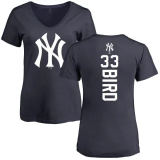 Greg Bird Women's New York Yankees Backer Slim Fit T-Shirt - Navy