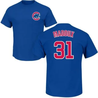 Greg Maddux Chicago Cubs Name & Number T-Shirt - Royal