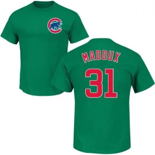 Greg Maddux Chicago Cubs St. Patrick's Day Name & Number T-Shirt - Green