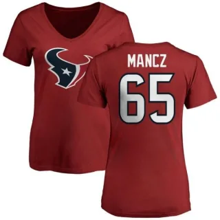 Greg Mancz Women's Houston Texans Name & Number Logo Slim Fit T-Shirt - Red