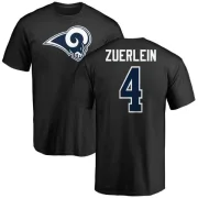 Greg Zuerlein Los Angeles Rams Name & Number Logo T-Shirt - Black