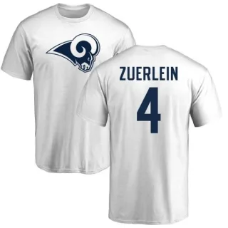 Greg Zuerlein Los Angeles Rams Name & Number Logo T-Shirt - White