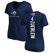 Greg Zuerlein Women's Los Angeles Rams Backer Slim Fit T-Shirt - Navy