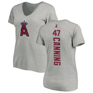 Griffin Canning Women's Los Angeles Angels Backer Slim Fit T-Shirt - Ash