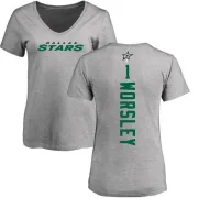 Gump Worsley Women's Dallas Stars Backer T-Shirt - Ash