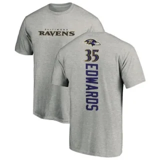 Gus Edwards Baltimore Ravens Backer T-Shirt - Ash