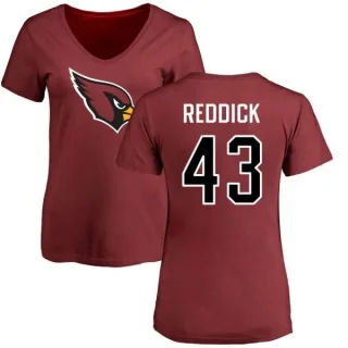 Haason Reddick Women's Arizona Cardinals Name & Number Logo Slim Fit T-Shirt - Maroon