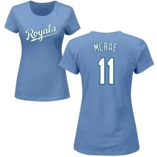 Hal Mcrae Women's Kansas City Royals Name & Number T-Shirt - Light Blue