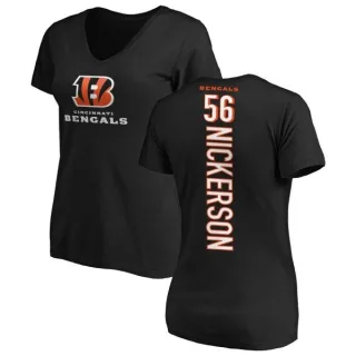 Hardy Nickerson Women's Cincinnati Bengals Backer Slim Fit T-Shirt - Black