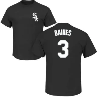 Harold Baines Chicago White Sox Name & Number T-Shirt - Black