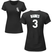 Harold Baines Women's Chicago White Sox Name & Number T-Shirt - Black