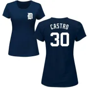 Harold Castro Women's Detroit Tigers Name & Number T-Shirt - Navy