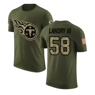 Harold Landry Tennessee Titans Olive Salute to Service Legend T-Shirt