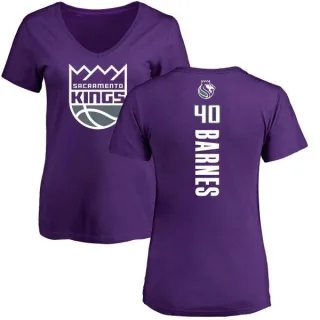 Harrison Barnes Women's Sacramento Kings Purple Backer T-Shirt