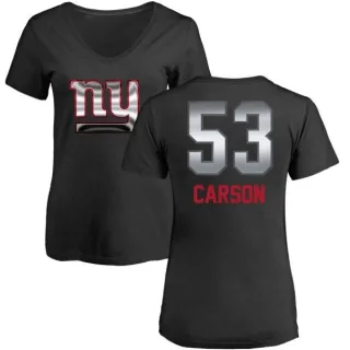 Harry Carson Women's New York Giants Midnight Mascot T-Shirt - Black